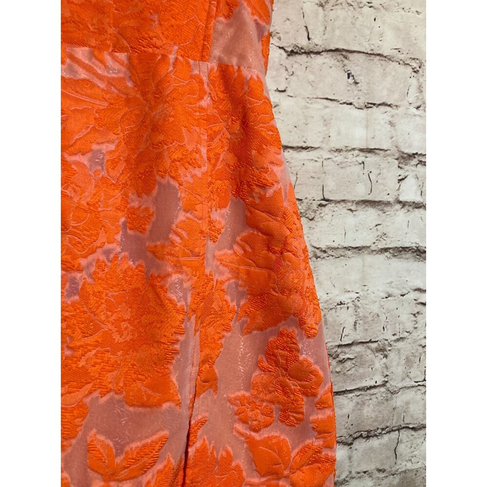Showpo Orange Floral Midi Dress - Picture 7 of 14